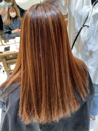 パーマ 矯正パーマ、ベージュ ボブカット🫧のヘアスタイル