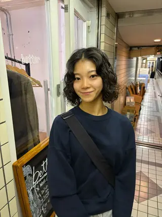 ミディアム パーマ kaito パーマ募集！🔵のヘアスタイル