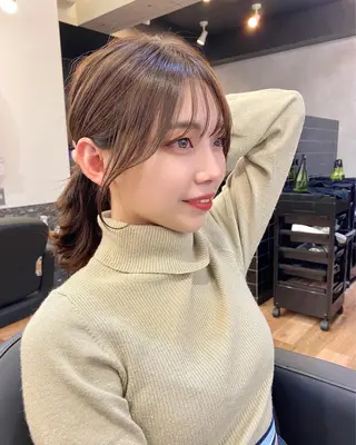 ミディアム カラー 似合わせレイヤー 🇰🇷荒木洋文のヘアスタイル
