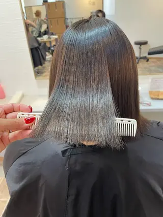 ミディアム パーマ YUI/ ブリーチカラー🌷のヘアスタイル