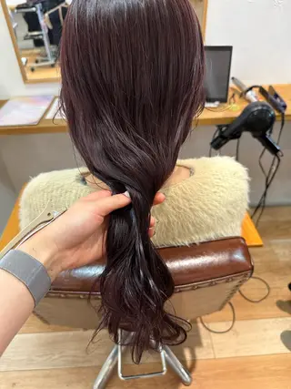ミディアム カラー REINA☁️透明感 カラー/ぷつっと♡のヘアスタイル