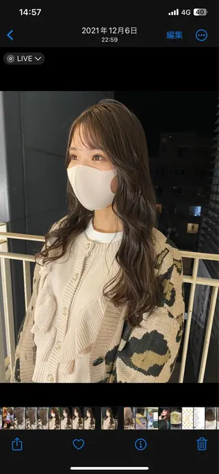 ロング カラー 透明感カラー ボブ ミディアム 齊木勇人のヘアスタイル