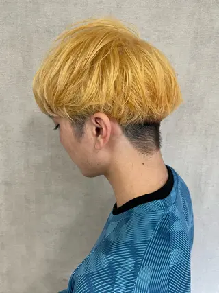 ショート カラー メンズ 大島 渓翔のヘアスタイル