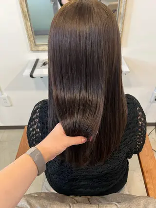 セミロング カラー Sherry/R 三川町 ayakaのヘアスタイル