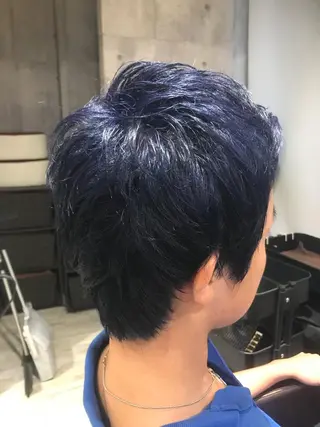 ショート カラー パーマ ヘアアレンジ メンズ キッズ ネイル マツエク・マツパ EnBlesS西宮 マンツーマン神道有基のヘアスタイル