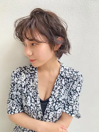 ショート パーマ YUKI 新宿カット パーマ/カラーのヘアスタイル