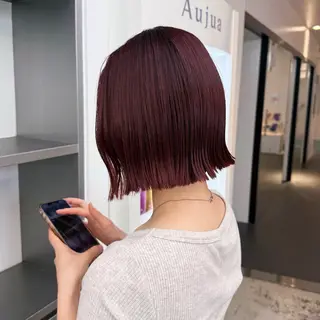 ショート カラー 🍒暖色✖️レイヤー ／Haruna🍒のヘアスタイル