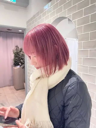 ミディアム カラー 〻ツヤハイトーン🩰 🤍HARUCAのヘアスタイル