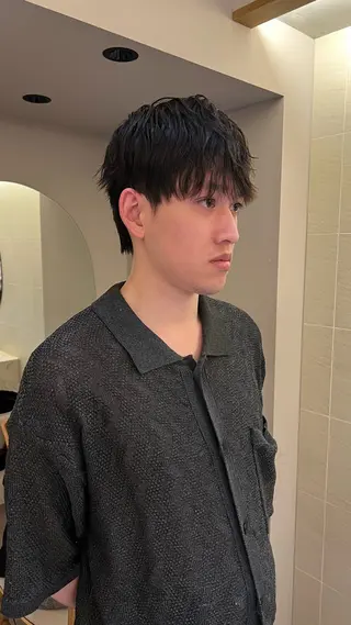 パーマ メンズ manami /ショ ート/カットモデルのヘアスタイル