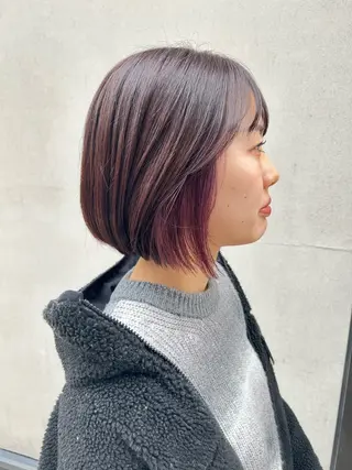 ショート カラー ヘアアレンジ yuka .のヘアスタイル