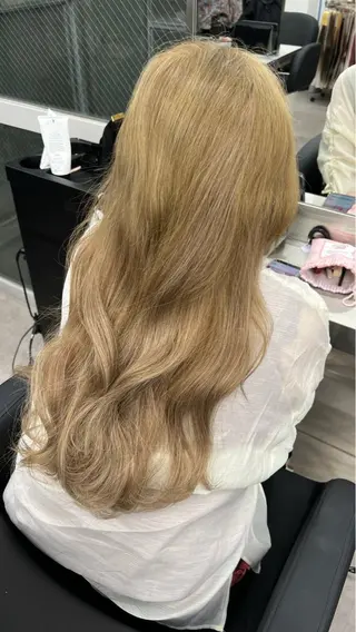 ロング 似合わせカラー ブリーチ/店長レンのヘアスタイル