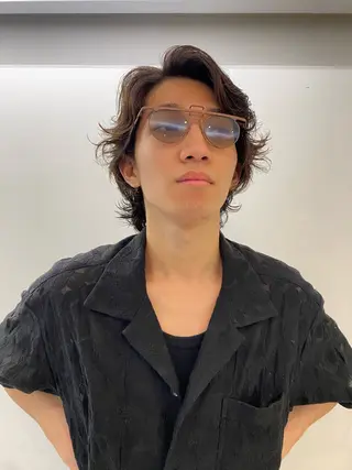 ミディアム デジタルパーマ 🌀ボブ　萩原　龍のヘアスタイル