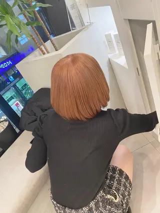 ミディアム カラー あざと可愛い❤️ 髪質整形💊 輝のヘアスタイル