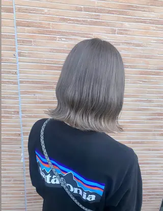 ミディアム メンズスタイル バレイヤージュ　齋藤のヘアスタイル