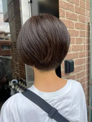 ショート カラー パーマ メンズ 久木原 ゆりのヘアスタイル