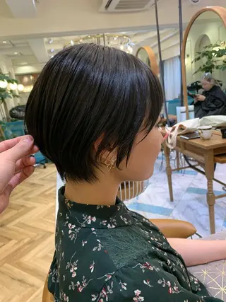 ショート レイヤー/縮毛矯正 髪質改善/e_kiのヘアスタイル