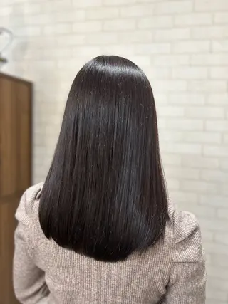 セミロング 園田 彩音のヘアスタイル
