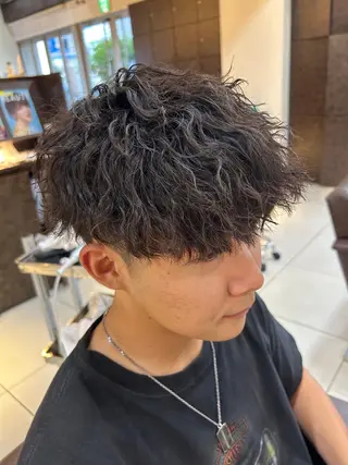 メンズ 草薙メンズ縮毛矯正 💫緒方美柚のヘアスタイル
