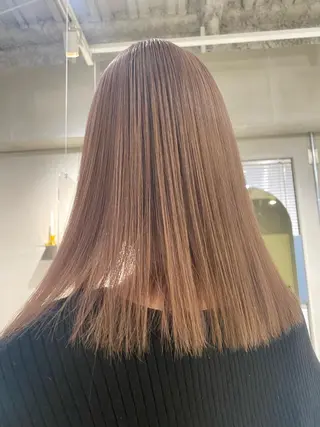 セミロング カラー アカリ /パーマスタイルのヘアスタイル