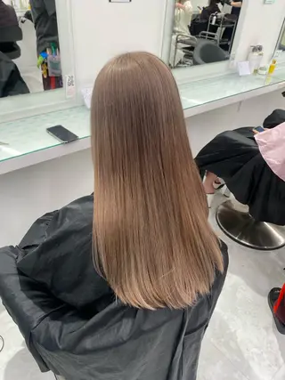 ロング カラー ウルフカットマスター みつきのヘアスタイル