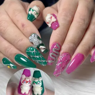 ネイル 🐕‍🦺Yappy 💗A-tanのネイルデザイン