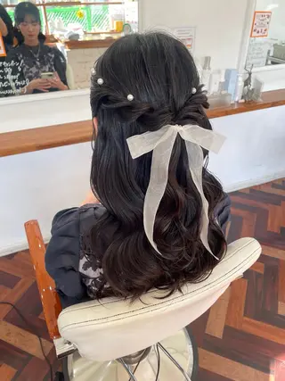 ヘアアレンジ mopa_kaede 暖色カラー/ロングのヘアスタイル