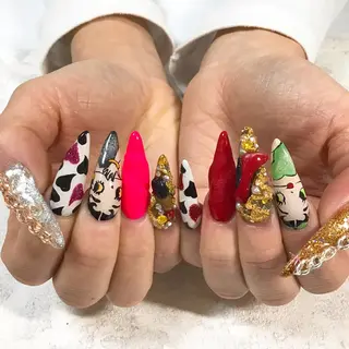 ロング ネイル BINERVA nail salonのネイルデザイン