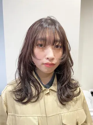 ミディアム mayu ○のヘアスタイル