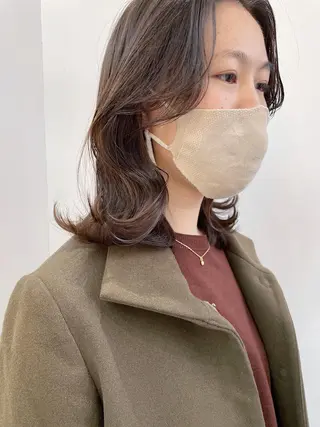 ミディアム カラー パーマ 💖美髪矯正💖 辻未侑のヘアスタイル