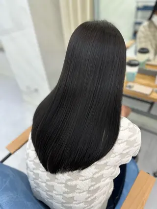 ロング 髪質改善🩵縮毛矯正 代々木/木下のヘアスタイル