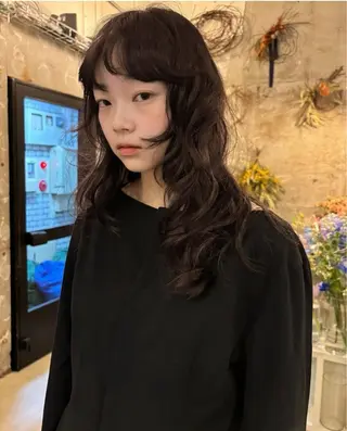 ロング 透明感カラー/顔周り カット/ののか💞のヘアスタイル