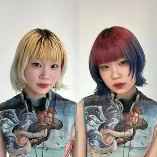 ミディアム カラー 池袋/ウルフ /AMATOKYOのヘアスタイル