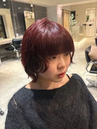 ミディアム カラー SHEA /縮毛矯正 イソダハルカのヘアスタイル