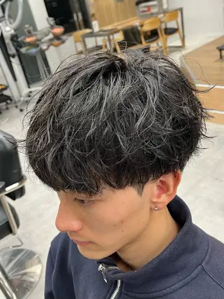 ショート パーマ メンズ 新潟メンズパーマ 新潟駅/小田拓実のヘアスタイル