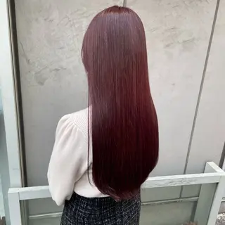セミロング カラー 大人っぽ♡上品な暖色 ♡ブリーチなし♡のヘアスタイル