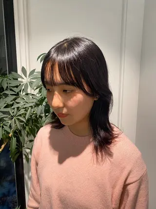 セミロング カラー ご予約は2月まで！ maho‪🐈🎀のヘアスタイル