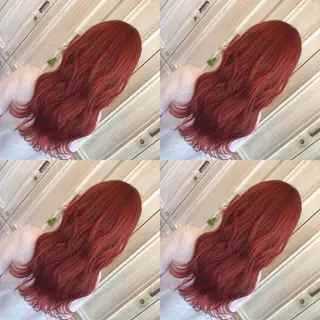 セミロング カラー あさだ しゅうたろうのヘアスタイル