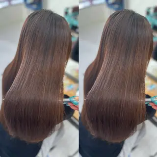 ロング 縮毛矯正×ボブ💎 髪質改善/木下のヘアスタイル