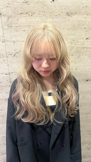 ロング ヘアアレンジ ハッシュレイヤー ༊*·˚ リナのヘアスタイル
