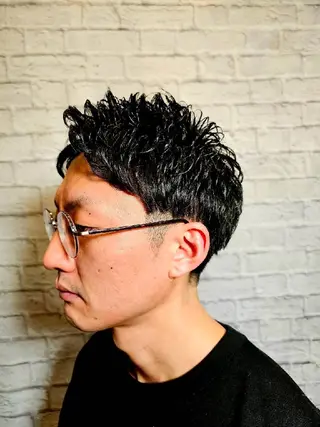 ショート メンズ パーマ 💈メンズカット 💈鈴木将希のヘアスタイル