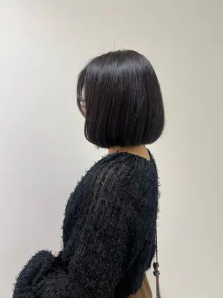 カラー 🌻りな/ボブ🌻 /髪質改善ストレートのヘアスタイル