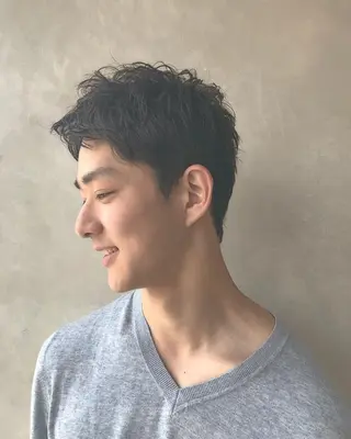 メンズ 艶カラー×似合わせ カットshihomiのヘアスタイル