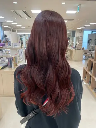 ロング カラー パーマ ヘアアレンジ 🍒KIKUCHI KANAE🍒のヘアスタイル