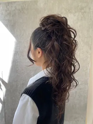 ロング 横浜　エクステ🎀 カラー／ルナのヘアスタイル