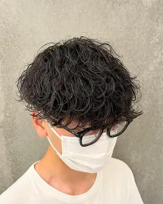 ミディアム パーマ メンズ 瀧野 翔吾【メンズ特化】のヘアスタイル