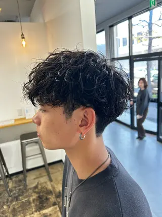 パーマ メンズ 西浦 たくみのヘアスタイル