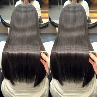 セミロング カラー 髪質改善/美髪矯正 艶髪/Takutoのヘアスタイル