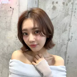 ミディアム カラー 新宿/髪質改善/ボブ 韓国レイヤー大重聖斗のヘアスタイル