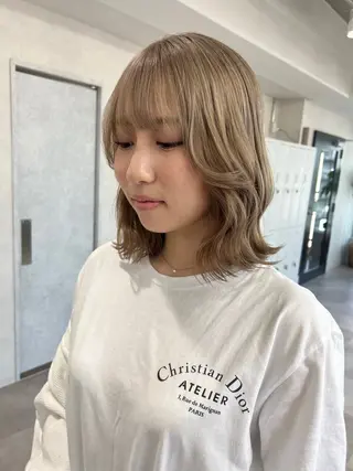 ミディアム カラー ダブルカラー🩰 CHIHIRO👒のヘアスタイル