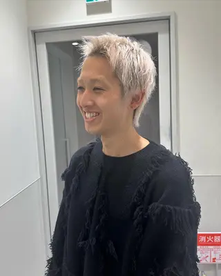 ショート カラー メンズ 鈴木/ニュアンス パーマ/メンズのヘアスタイル